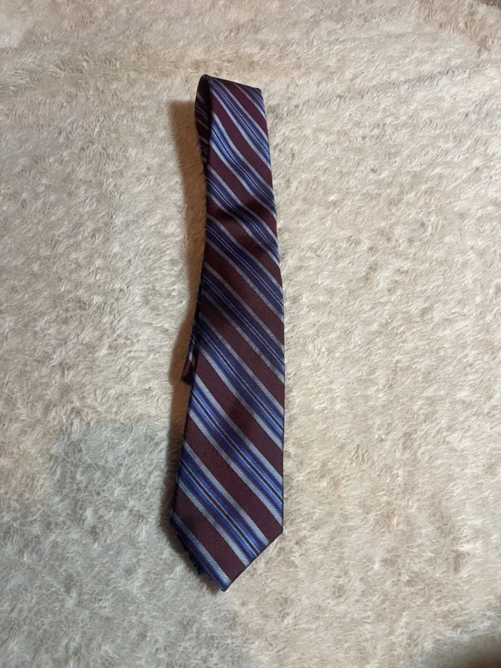 Joseph Abboud Tie with Blue Diagonal Stripes NWT